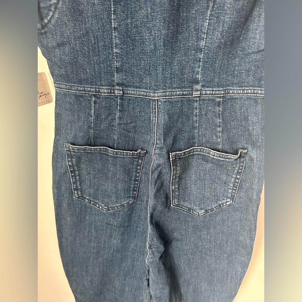 Free People Denim Flare jumpsuit - Picture 7 of 7